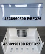 Beko freezer drawer front & Drawer Body :4638960600 & 4638950100