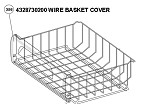 Beko Wire Basket Cover Solid White 4328730200 (Genuine)