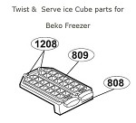 Ice Cube parts for Beko Freezer